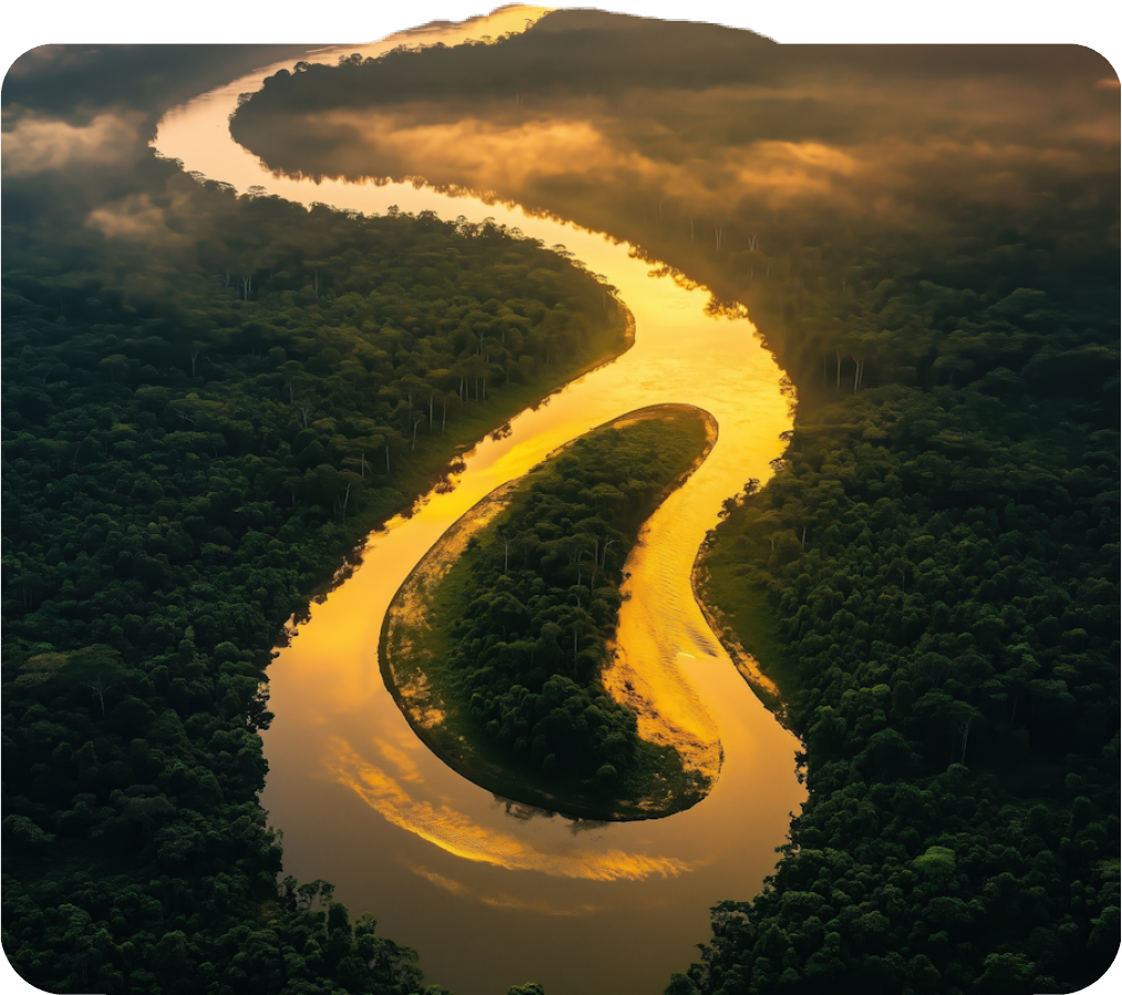 Rio en el amazonas